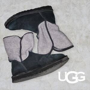 UGG Women's Nyla Sweater Boots‎ Black/Grey 8*